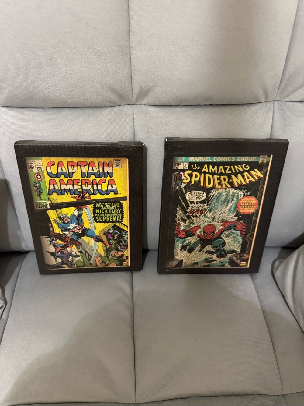 Marvel Black Canvas Art Panels (Set of 2)